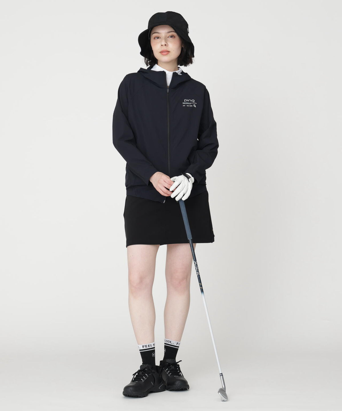 【PING APPAREL】全方向ストレッチフルジップフーディーブルゾン (LADIES)