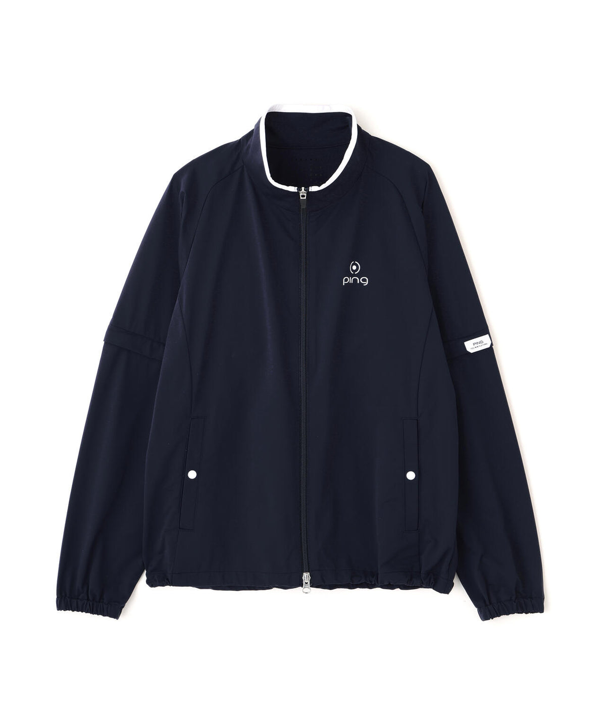 【PING APPAREL】ストレッチハイゲージ天竺2WAYスタンドフルジップブルゾン (LADIES)
