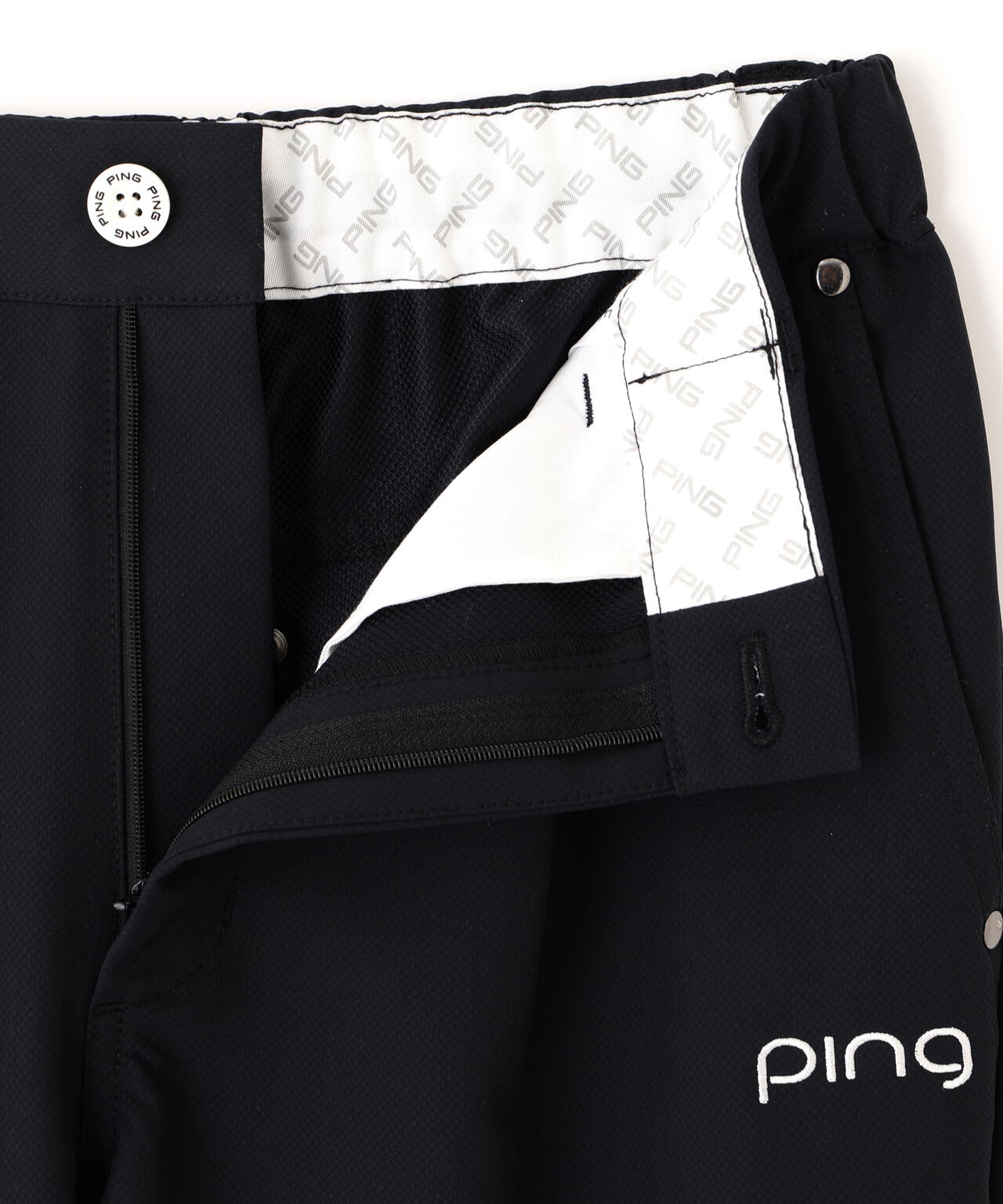 【PING APPAREL】全方向ストレッチ裏グリッドナイロン5ポケットテーパードパンツ (LADIES)