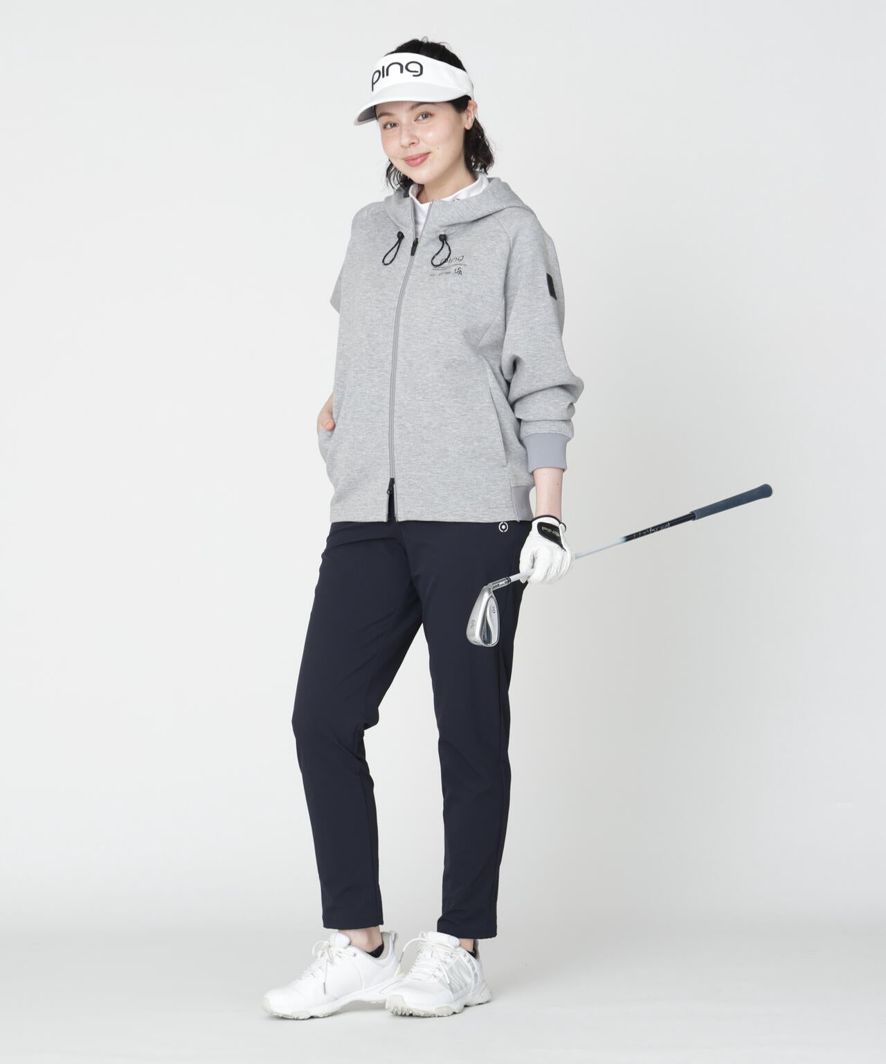 【PING APPAREL】全方向ストレッチ布帛 高機能テーパードパンツ (LADIES)