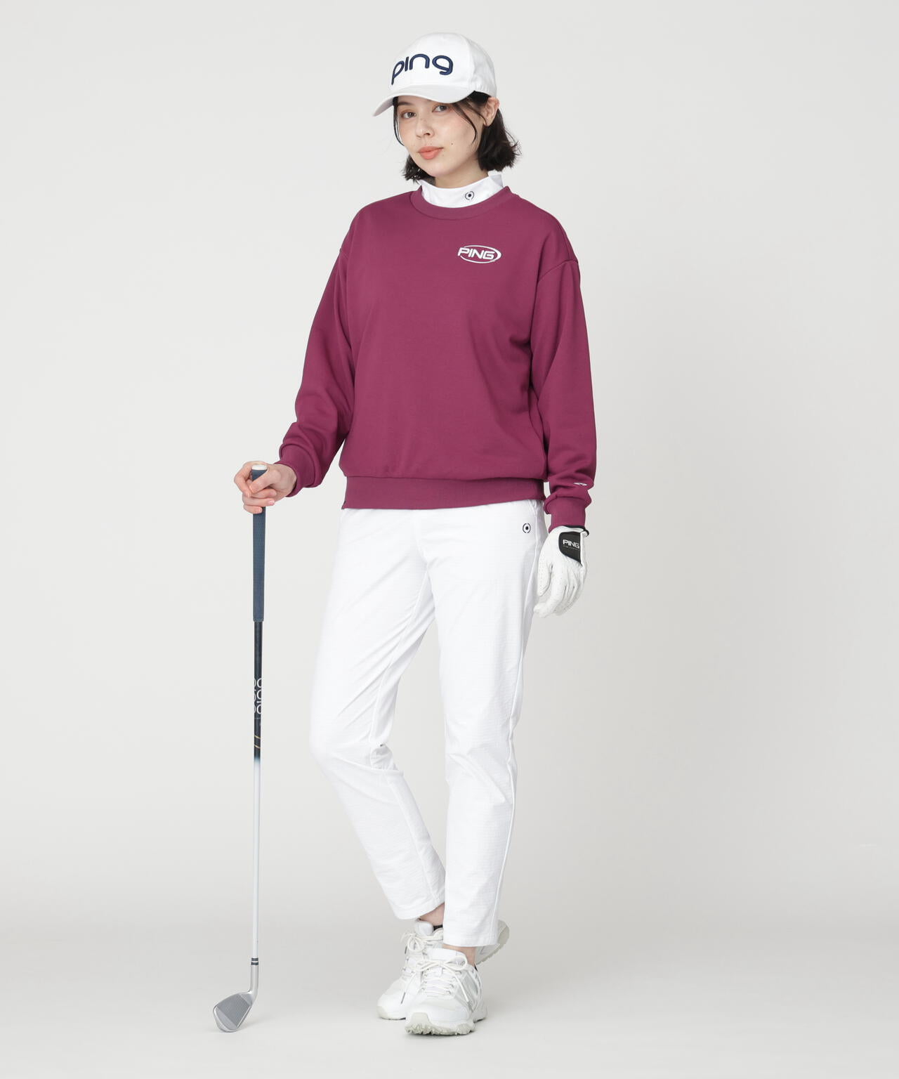 【PING APPAREL】全方向ストレッチ布帛 高機能テーパードパンツ (LADIES)