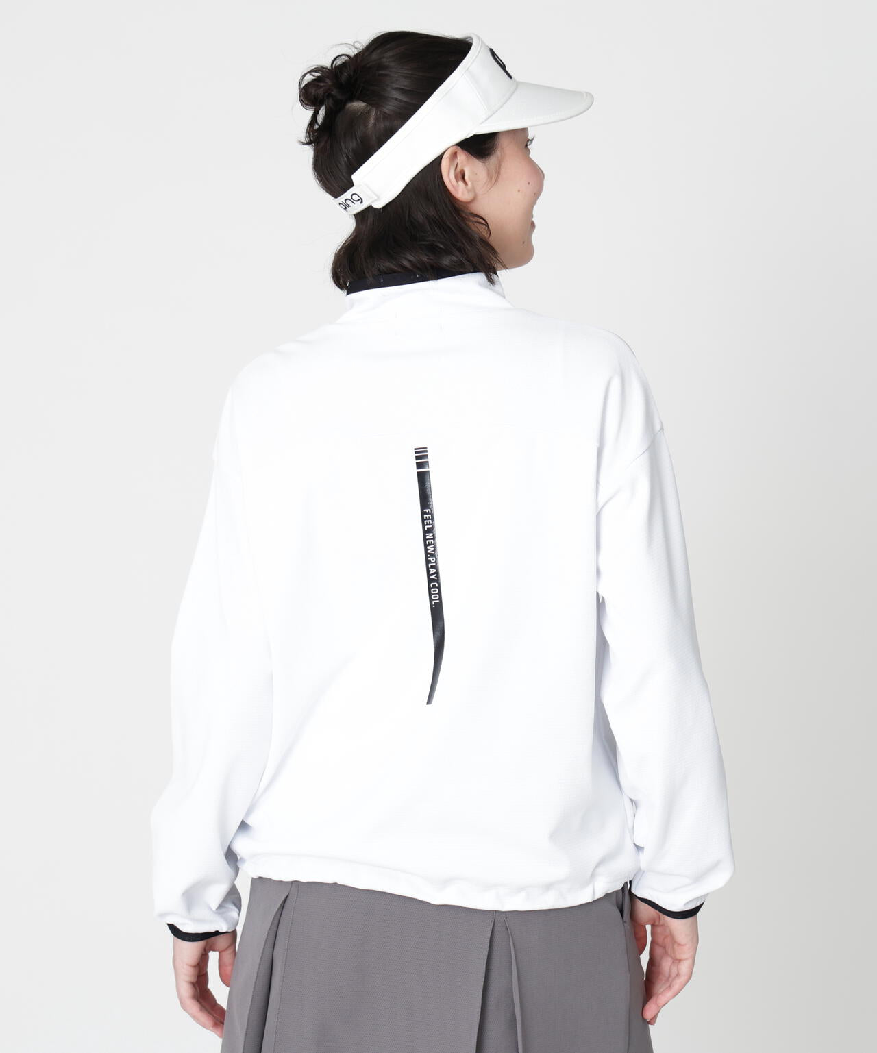 【PING APPAREL】メッシュリバーニットハーフジップカットソー (LADIES)