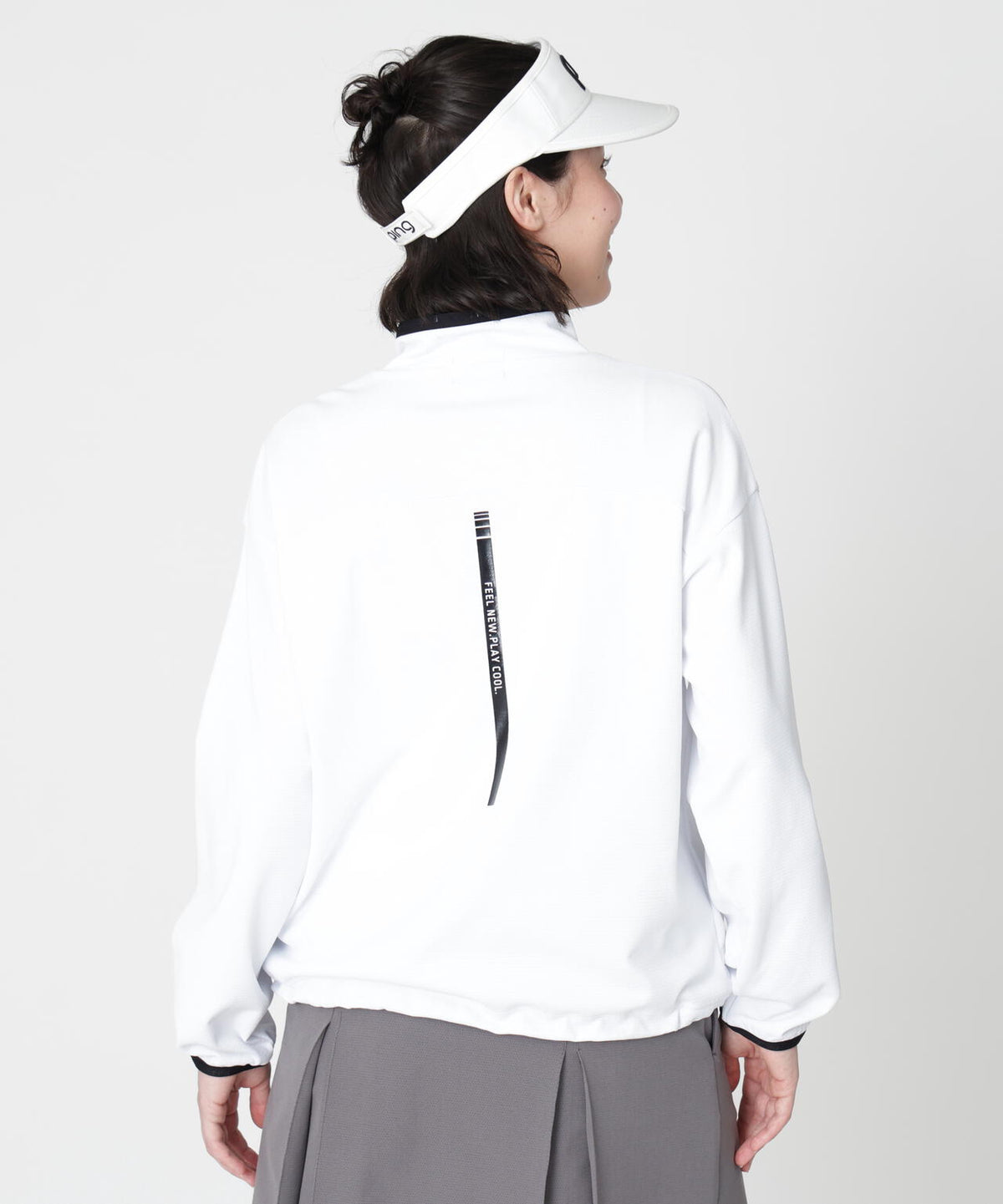 【PING APPAREL】メッシュリバーニットハーフジップカットソー (LADIES)