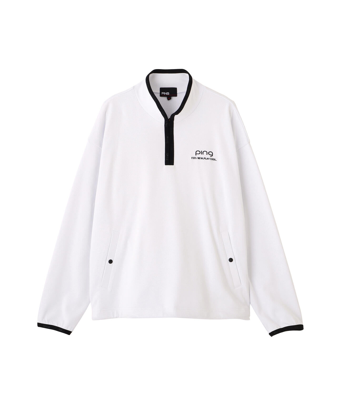 【PING APPAREL】メッシュリバーニットハーフジップカットソー (LADIES)