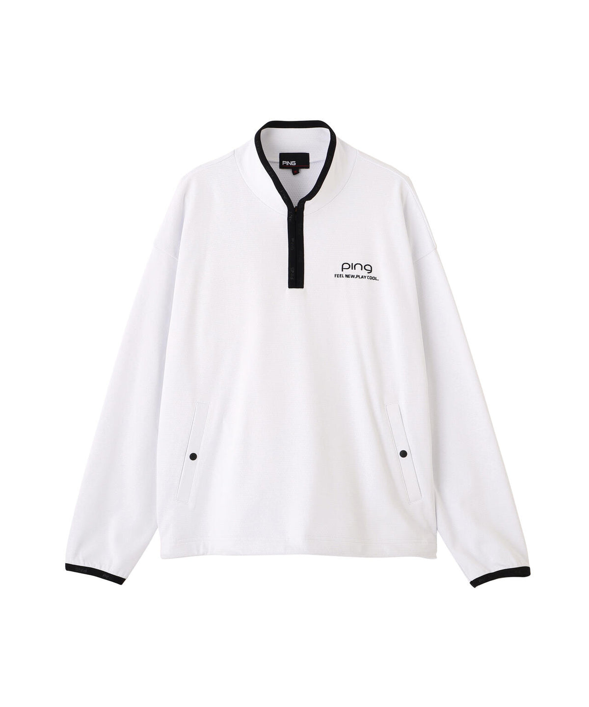 【PING APPAREL】メッシュリバーニットハーフジップカットソー (LADIES)