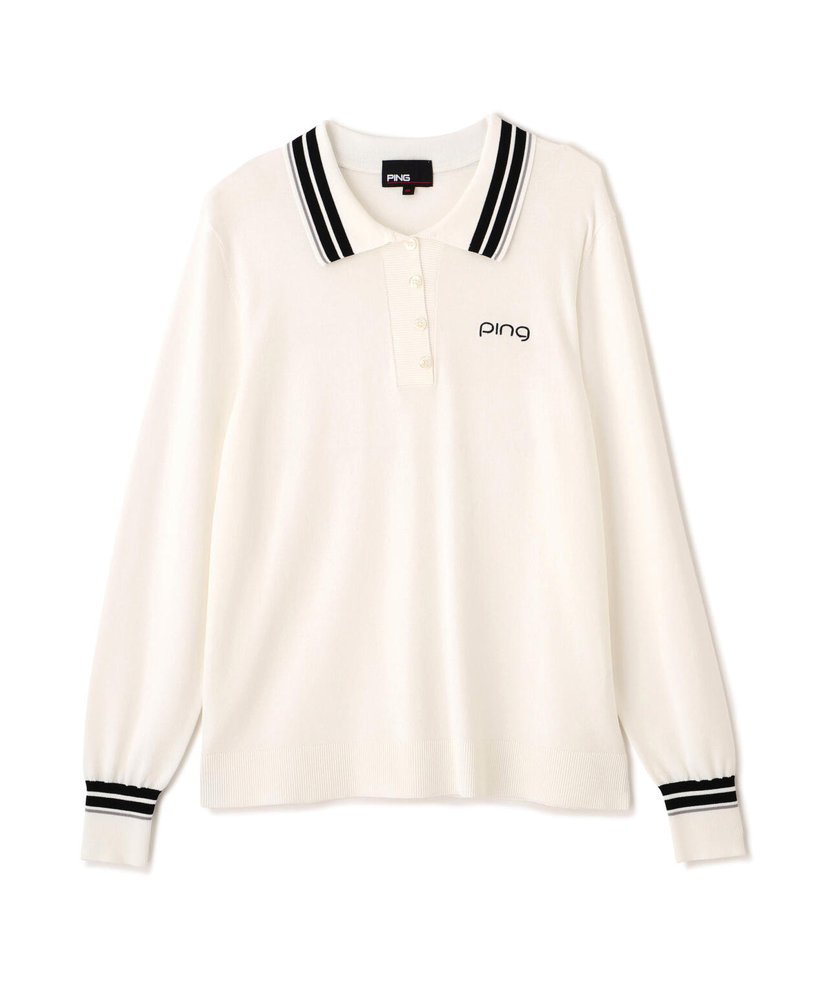 【PING APPAREL】スキッパーニットプルオーバー (LADIES)