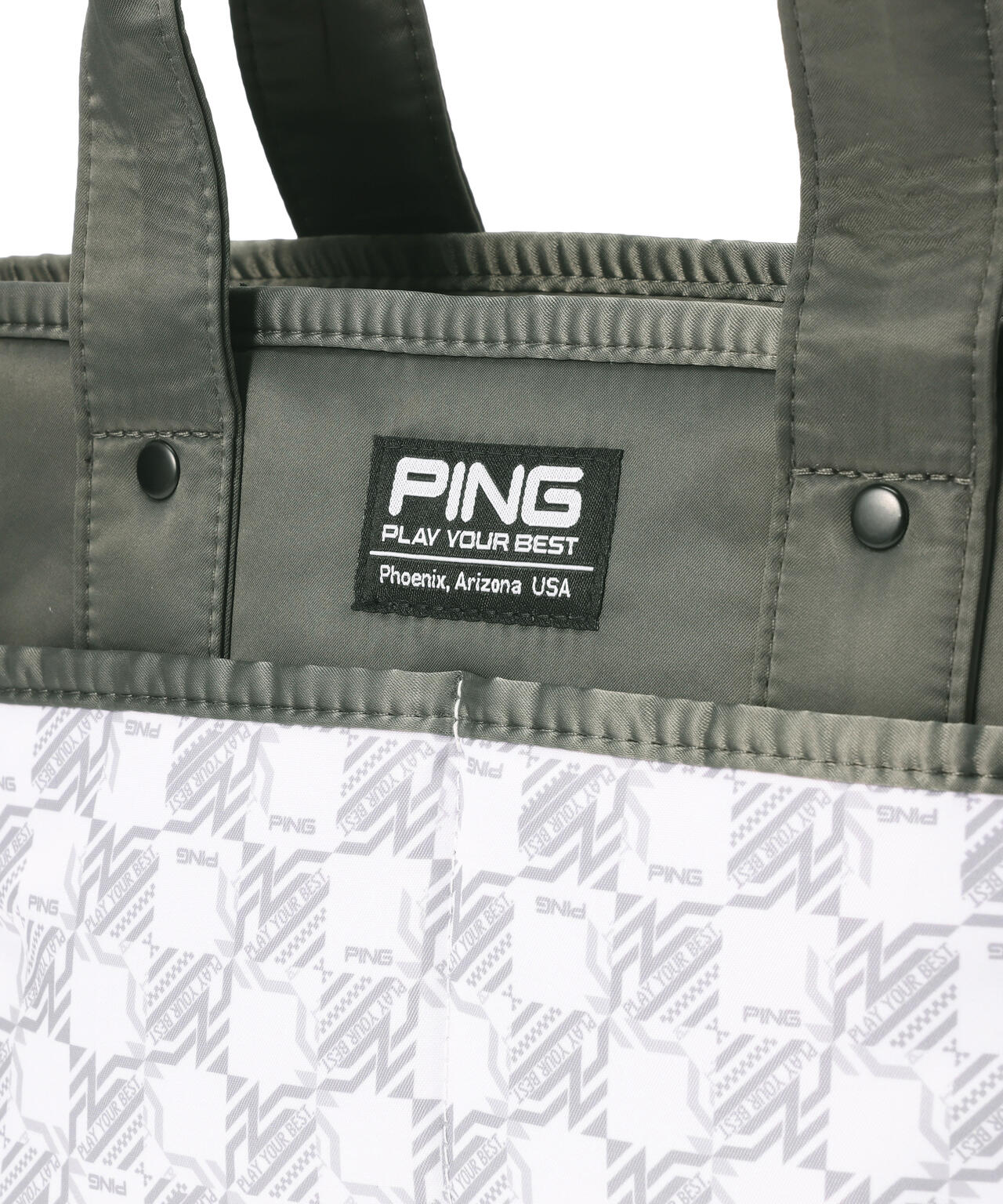 【PING】GB-F2602 AZ ROUND TOTE ラウンドトートバッグ (UNISEX)