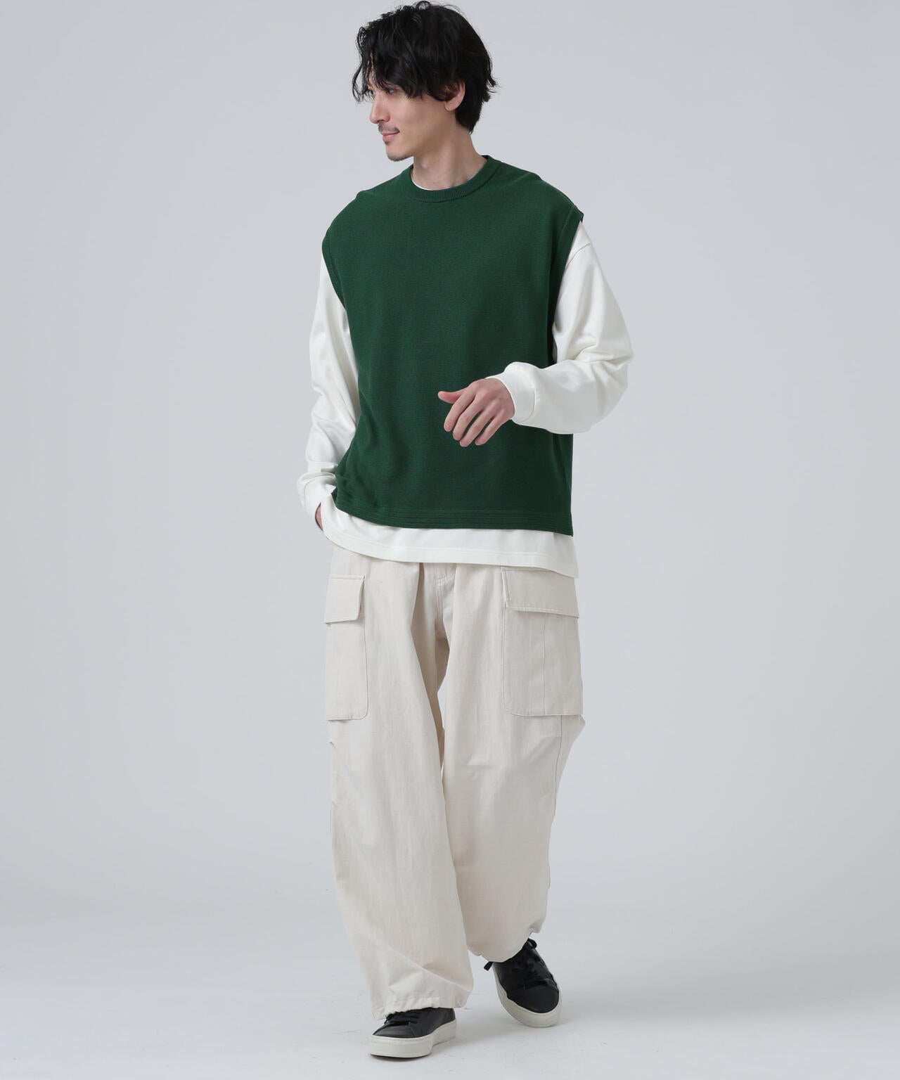 LB.03/「タフニット」凹凸ベスト