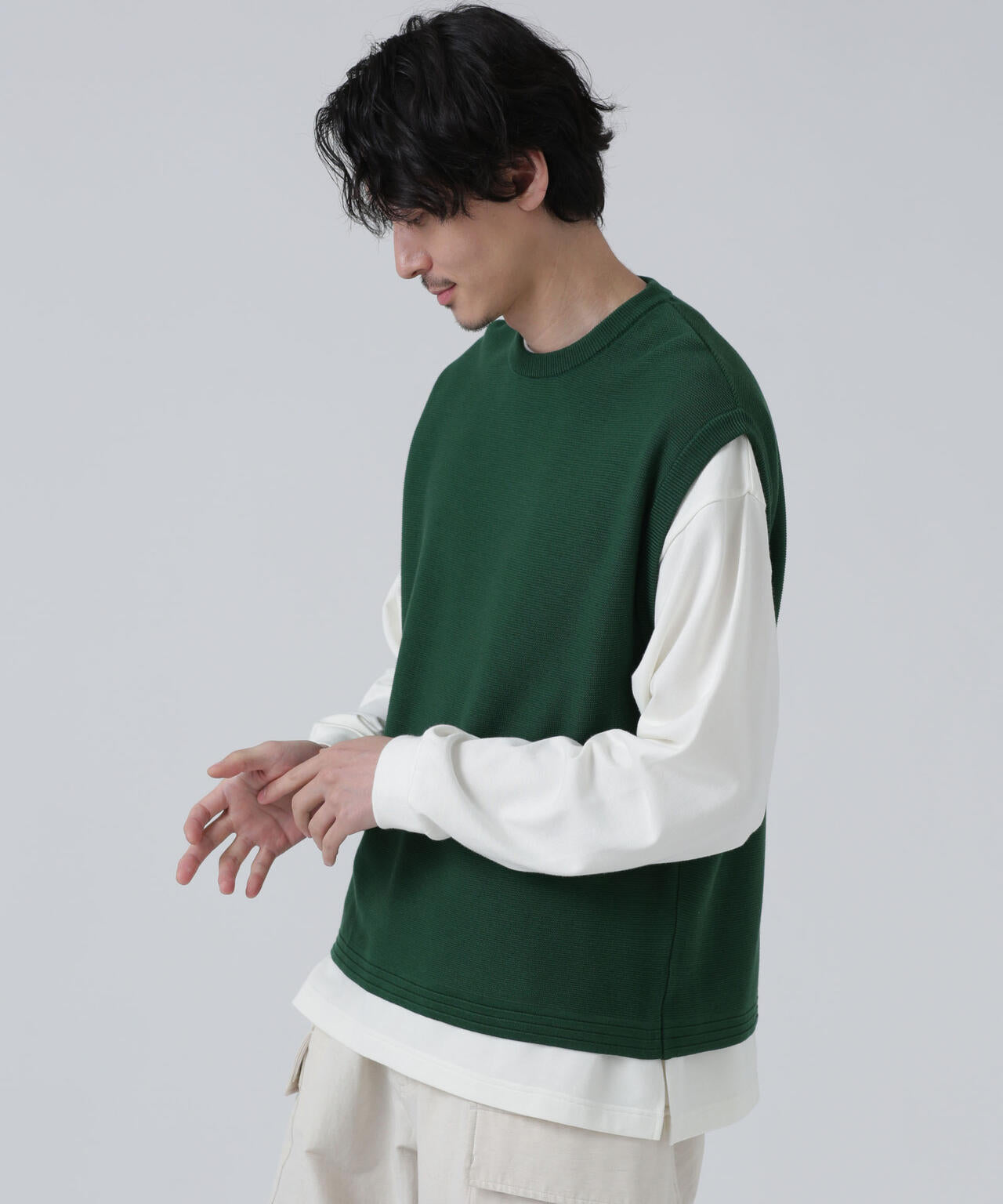 LB.03/「タフニット」凹凸ベスト