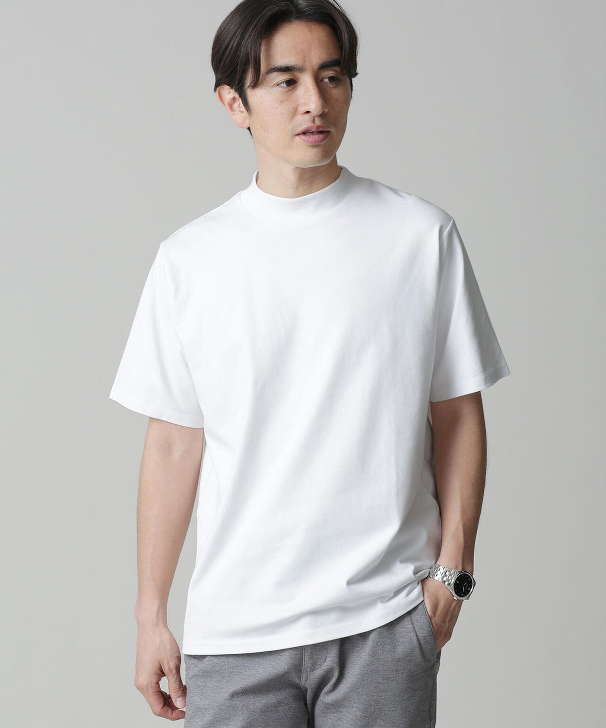 LB.03/Anti Soaked 汗染み防止 モックネックTシャツ