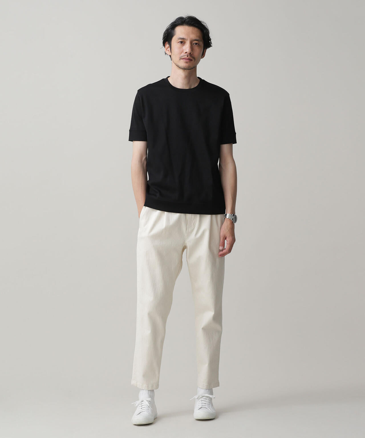 LB.03/「FORMAL JERSEY」クルーネックカットソー半袖
