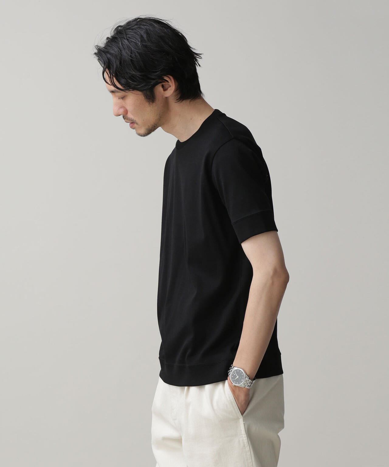 LB.03/「FORMAL JERSEY」クルーネックカットソー半袖