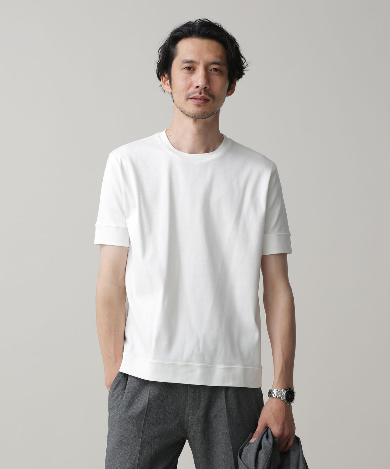 LB.03/「FORMAL JERSEY」クルーネックカットソー半袖