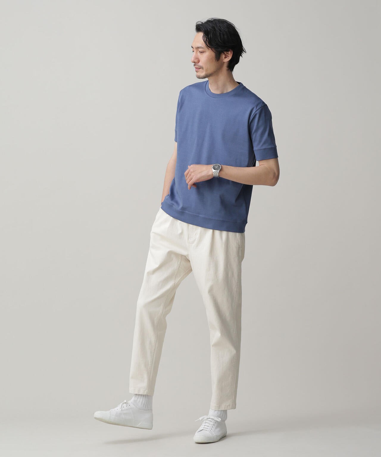 LB.03/「FORMAL JERSEY」クルーネックカットソー半袖