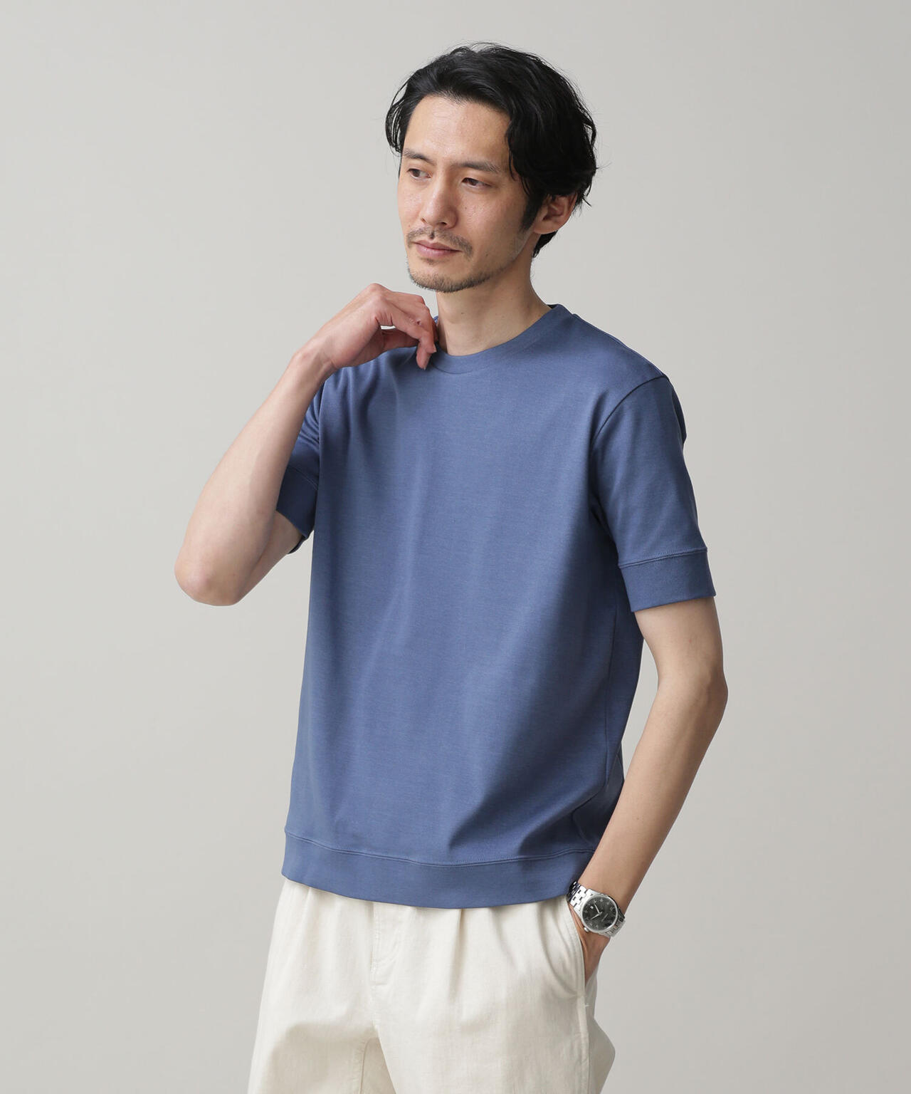 LB.03/「FORMAL JERSEY」クルーネックカットソー半袖