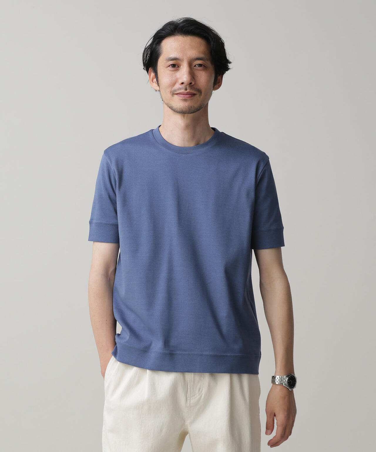 LB.03/「FORMAL JERSEY」クルーネックカットソー半袖