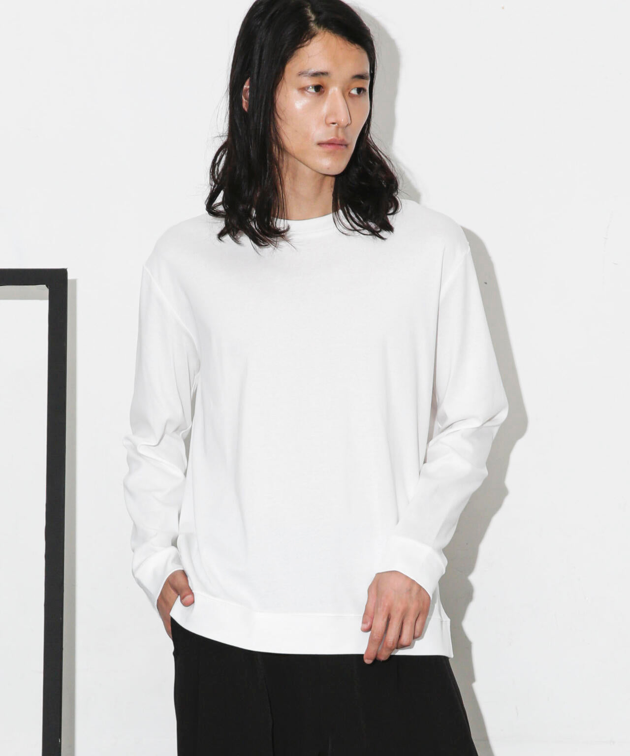 「FORMAL JERSEY」クルーネックカットソー長袖