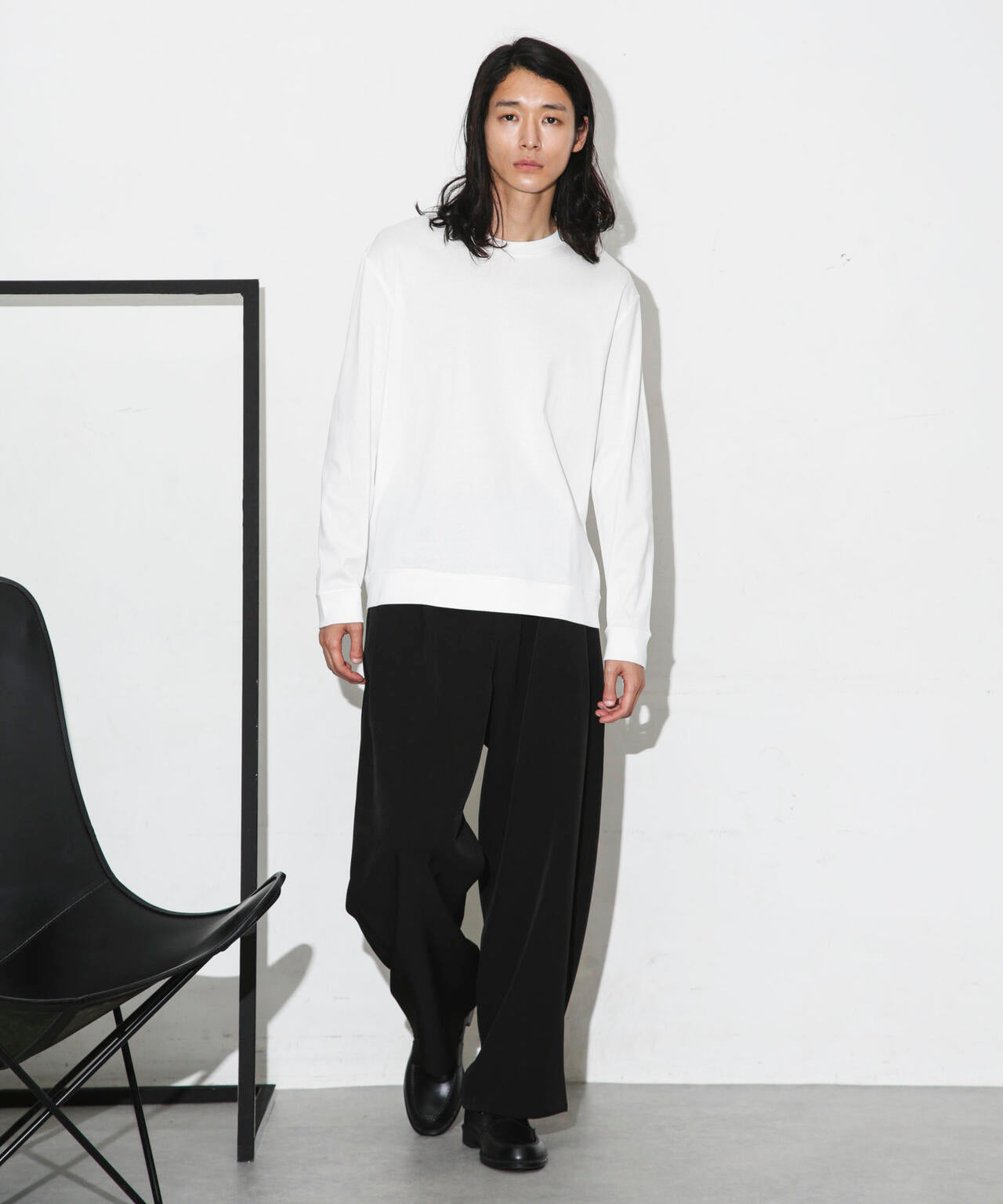 「FORMAL JERSEY」クルーネックカットソー長袖
