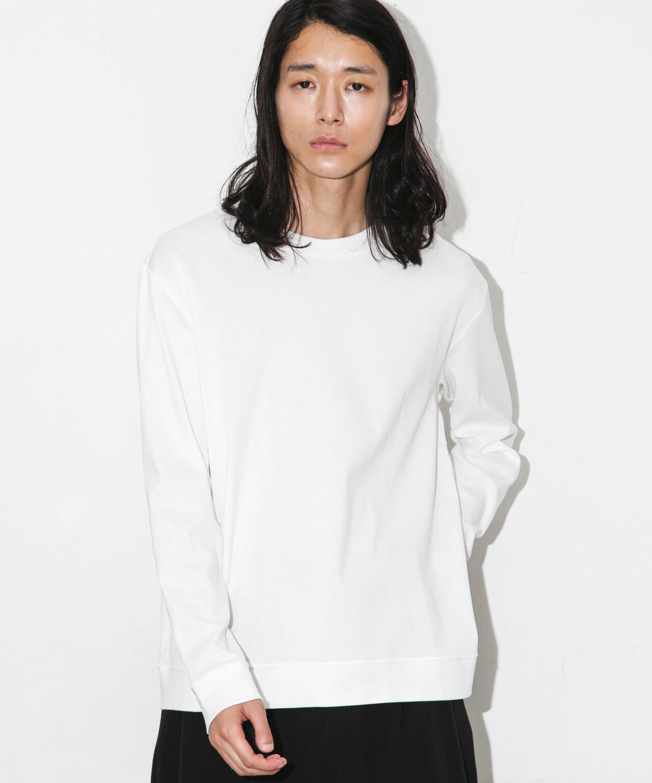 「FORMAL JERSEY」クルーネックカットソー長袖