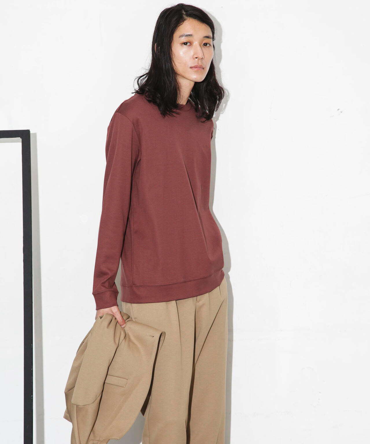 「FORMAL JERSEY」クルーネックカットソー長袖