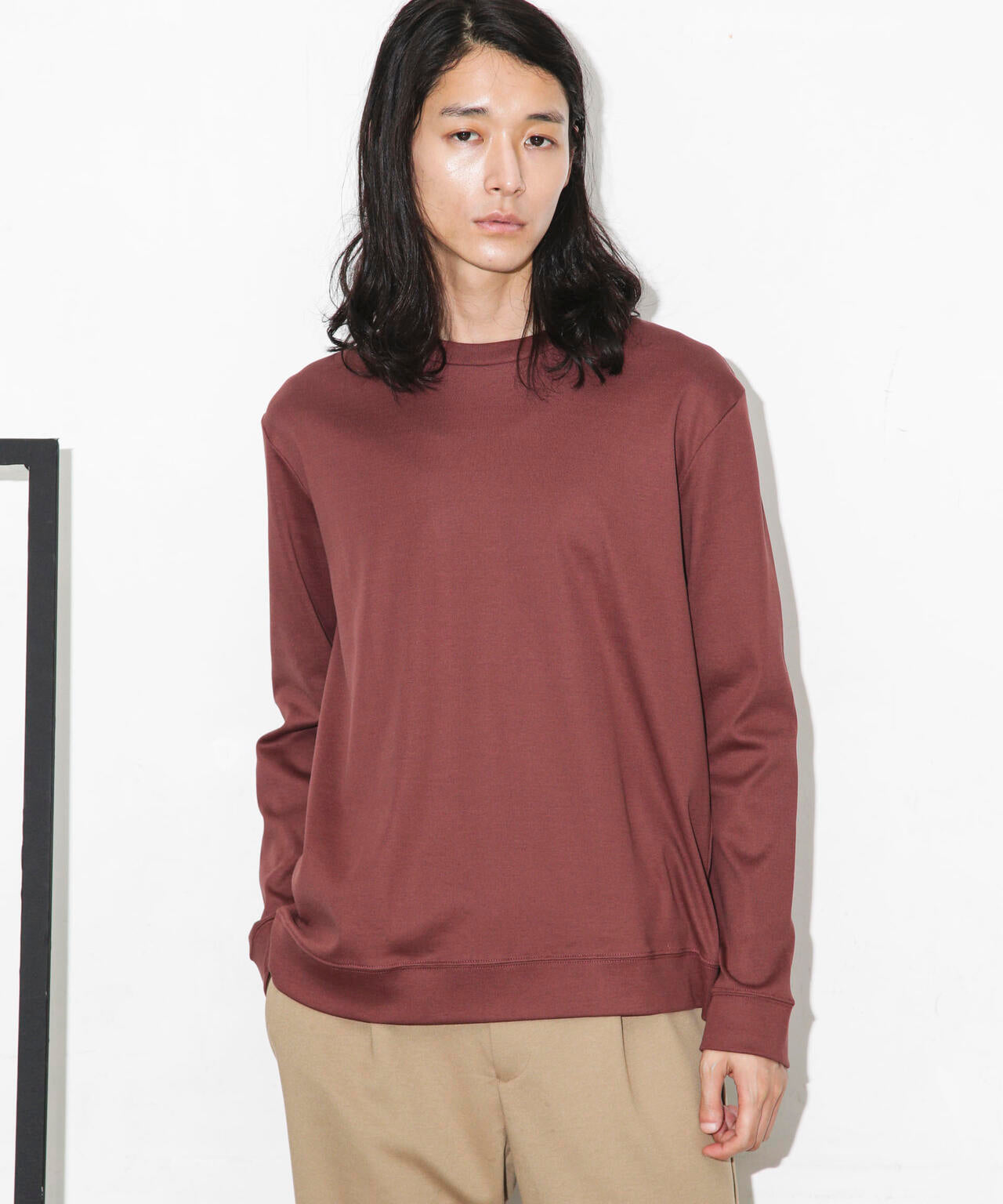 「FORMAL JERSEY」クルーネックカットソー長袖