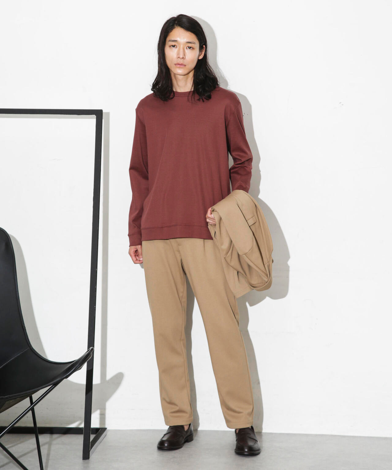 「FORMAL JERSEY」クルーネックカットソー長袖