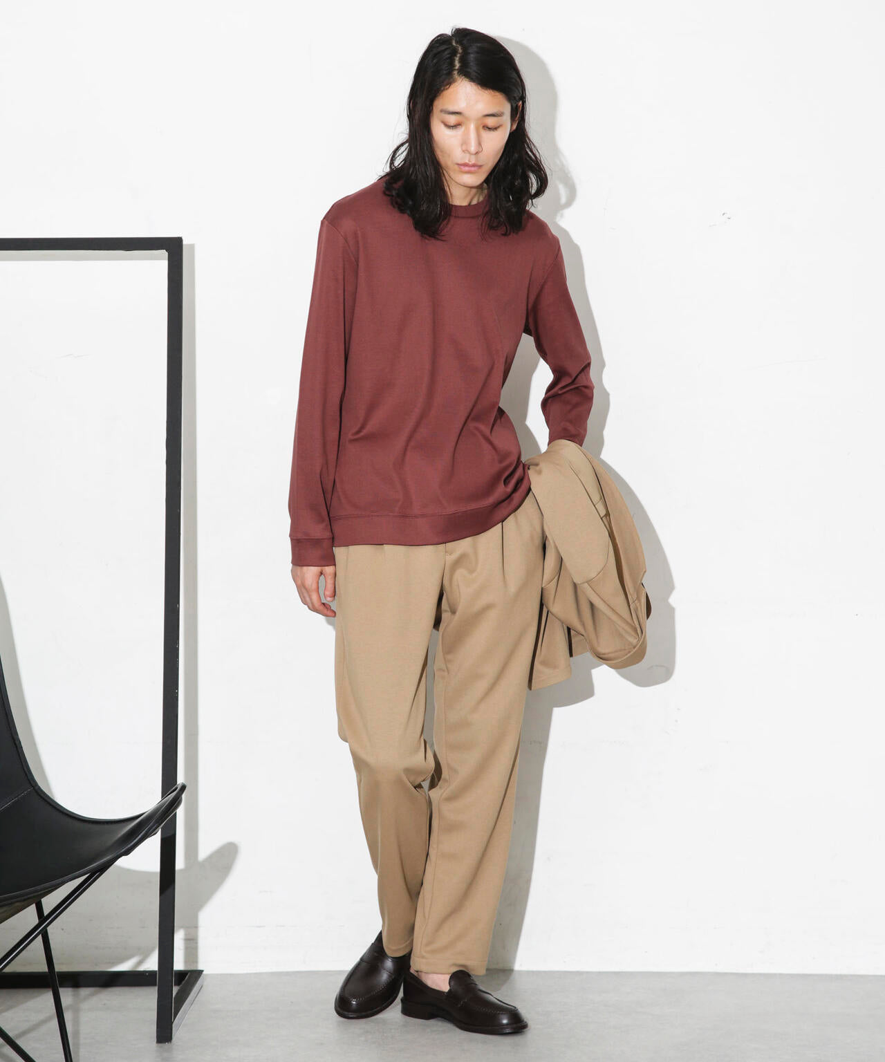 「FORMAL JERSEY」クルーネックカットソー長袖