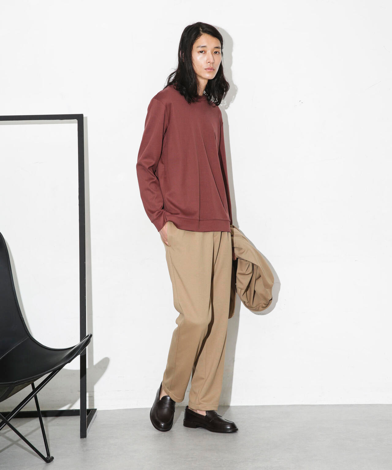 「FORMAL JERSEY」クルーネックカットソー長袖