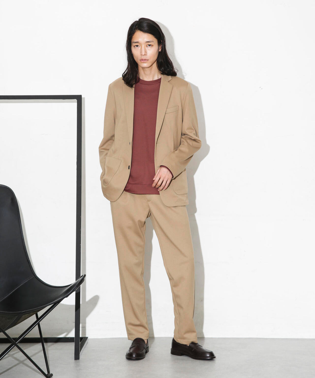 「FORMAL JERSEY」クルーネックカットソー長袖