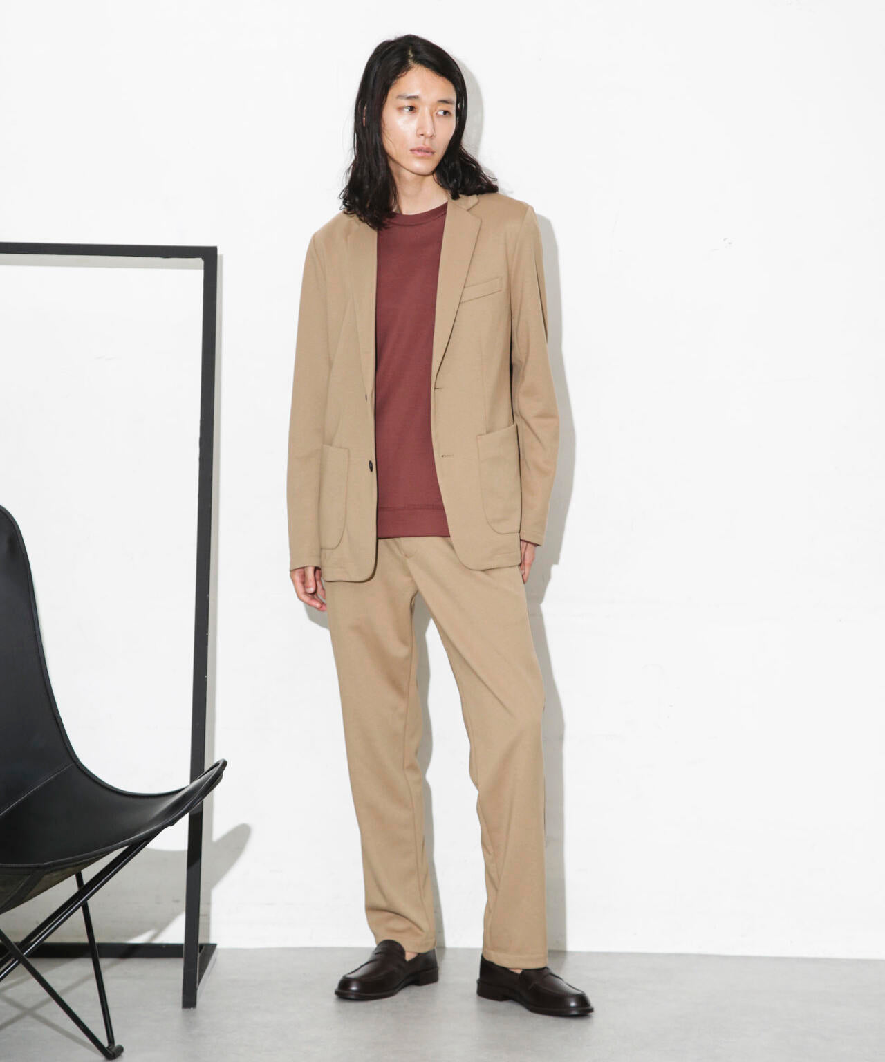 「FORMAL JERSEY」クルーネックカットソー長袖