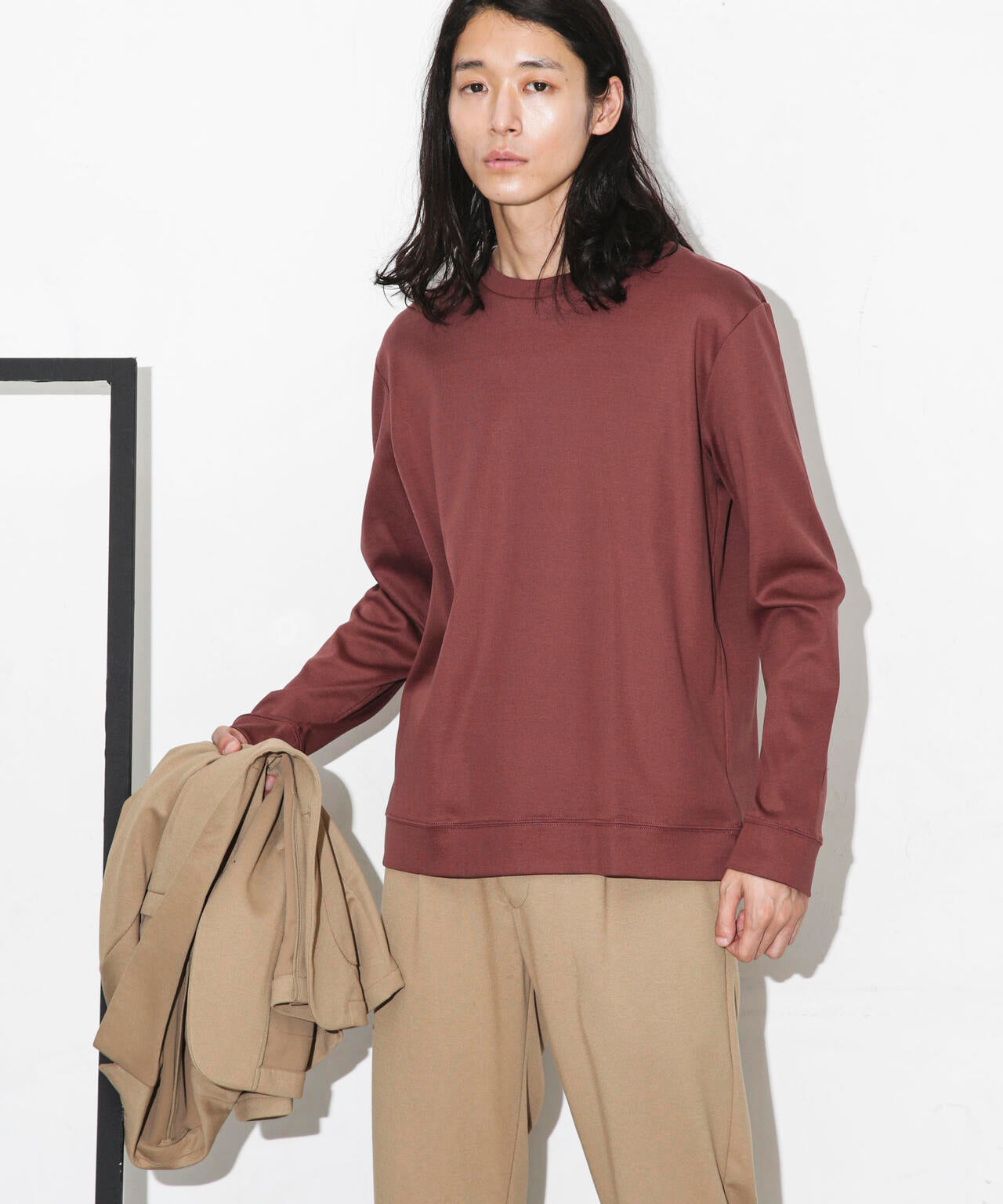 「FORMAL JERSEY」クルーネックカットソー長袖