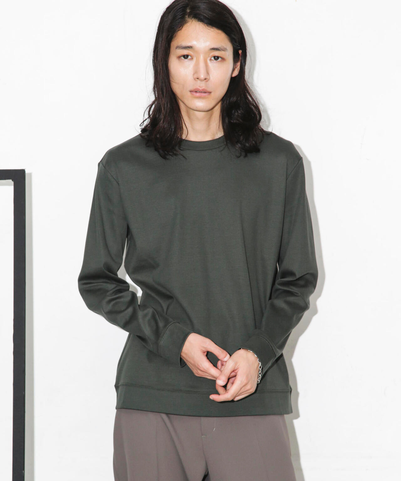 「FORMAL JERSEY」クルーネックカットソー長袖