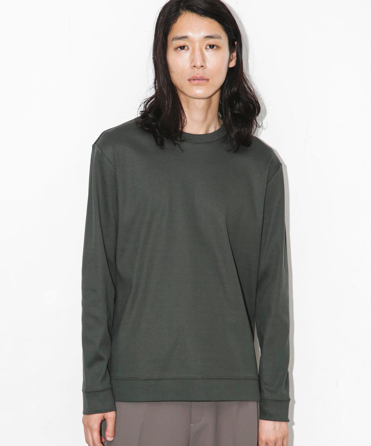 「FORMAL JERSEY」クルーネックカットソー長袖