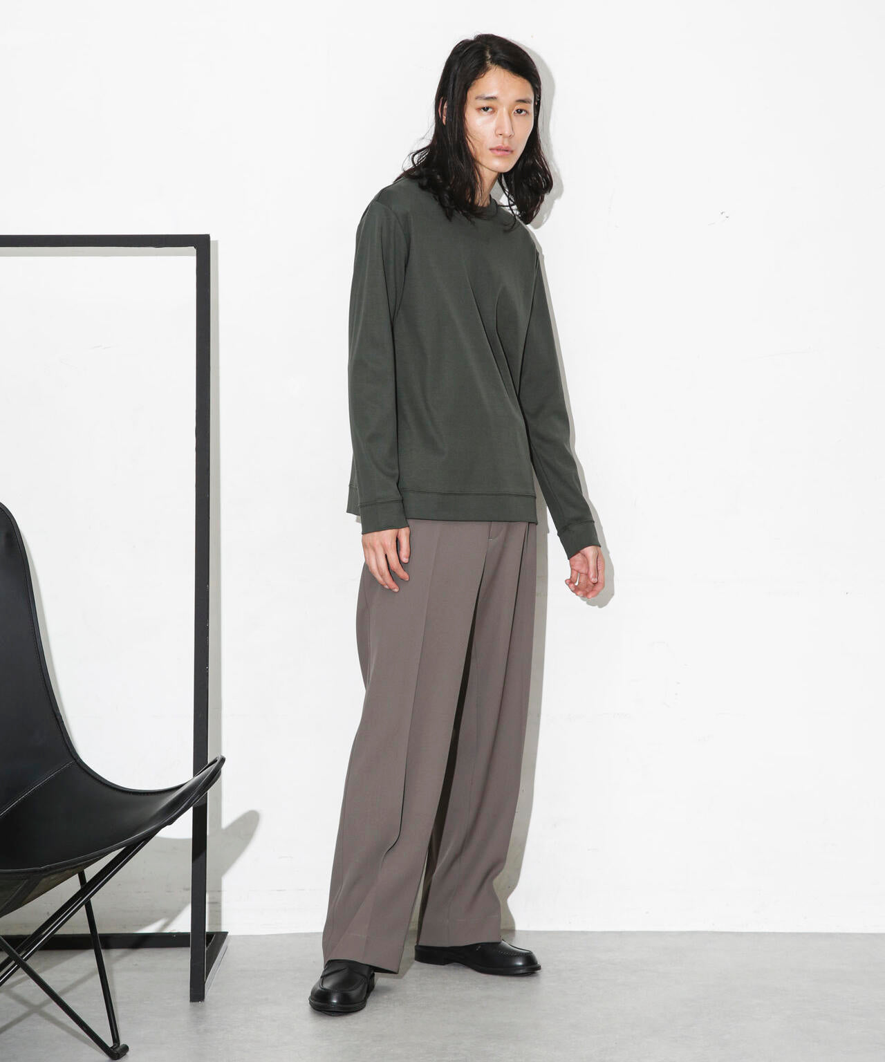 「FORMAL JERSEY」クルーネックカットソー長袖
