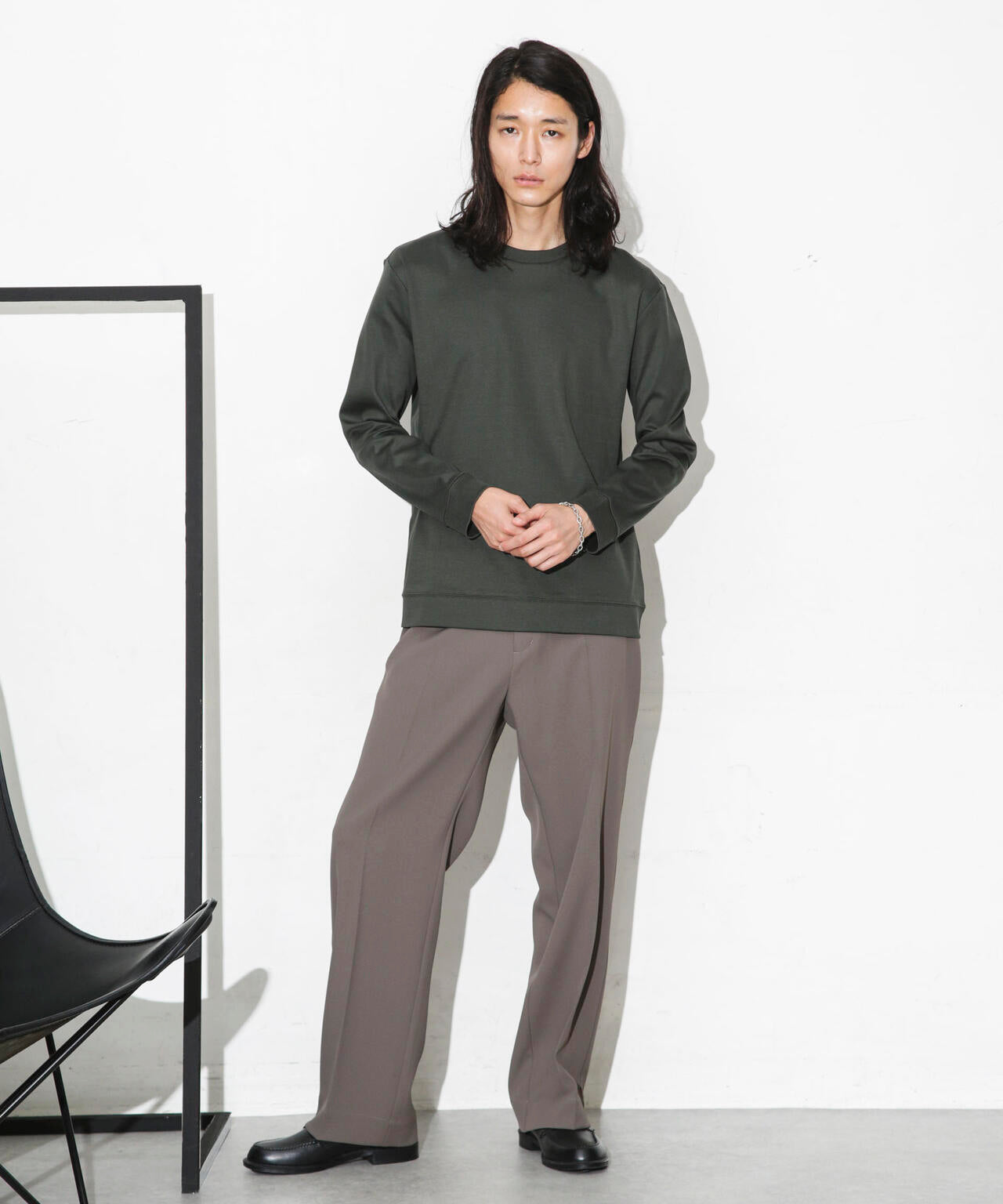 「FORMAL JERSEY」クルーネックカットソー長袖