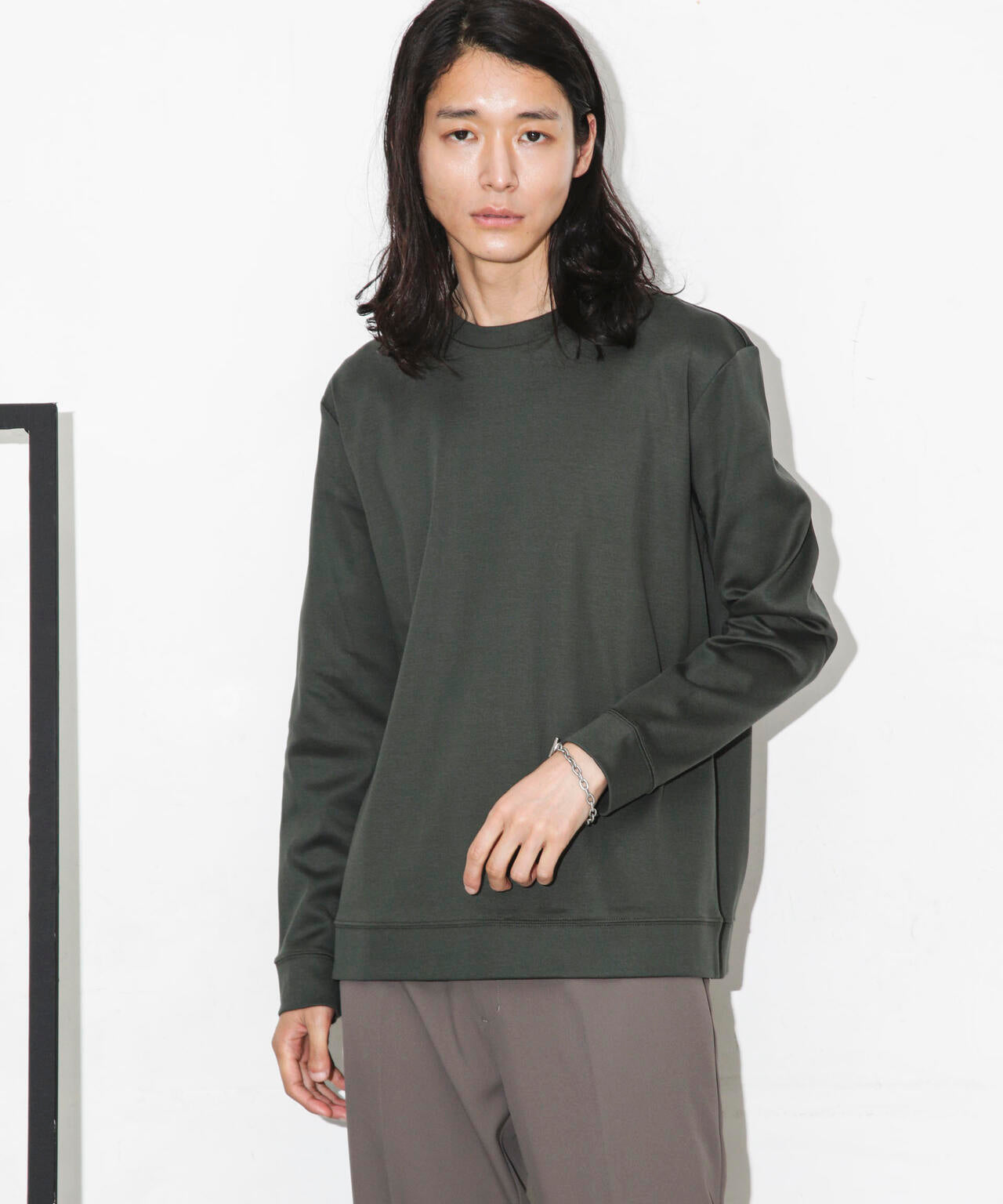「FORMAL JERSEY」クルーネックカットソー長袖