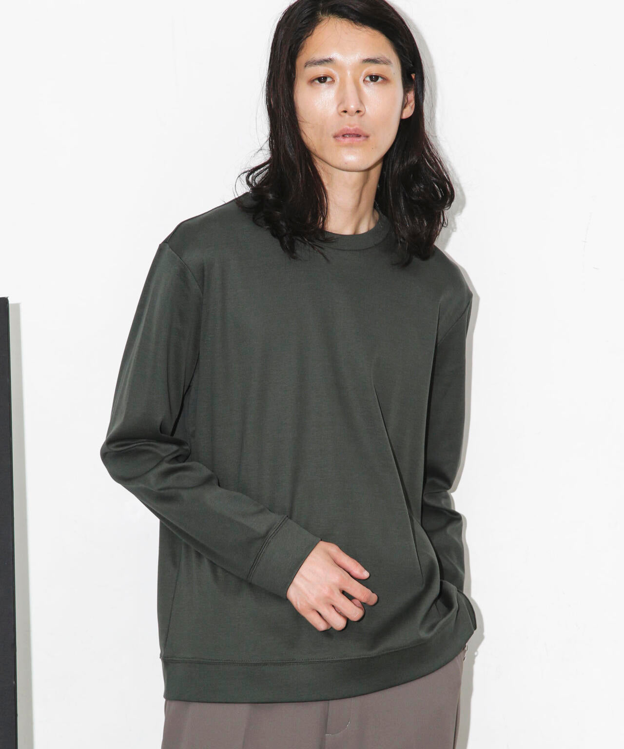 「FORMAL JERSEY」クルーネックカットソー長袖