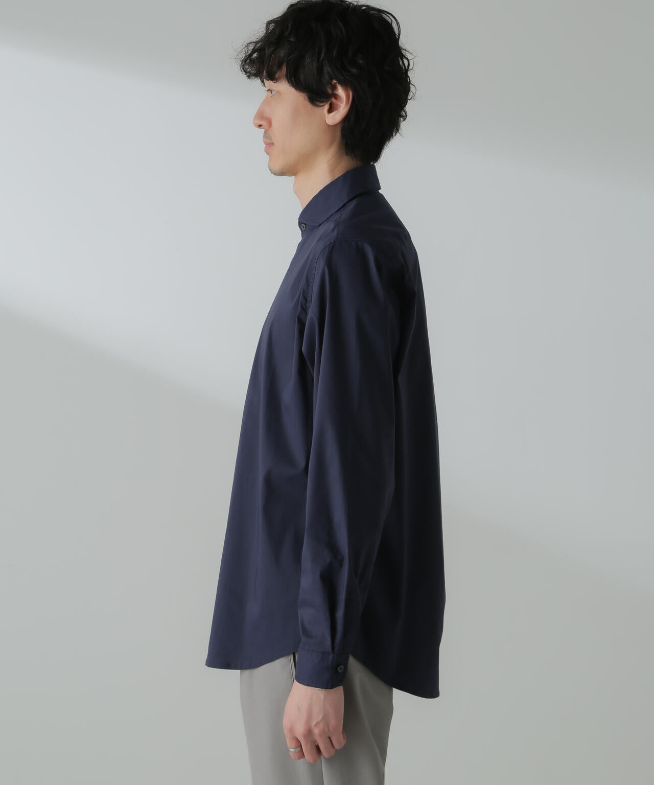 「ICE FLOW LINEN」カッタウェイシャツ 長袖