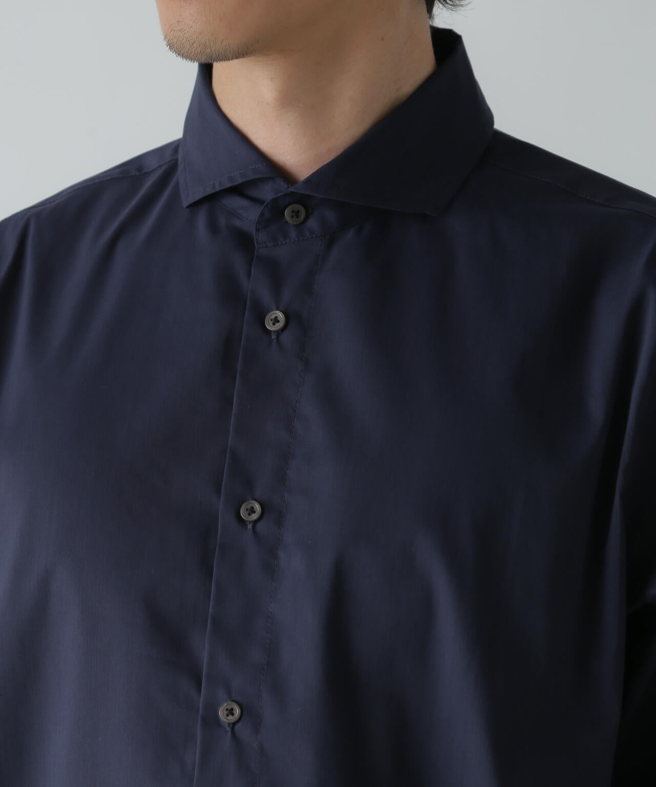 「ICE FLOW LINEN」カッタウェイシャツ 長袖
