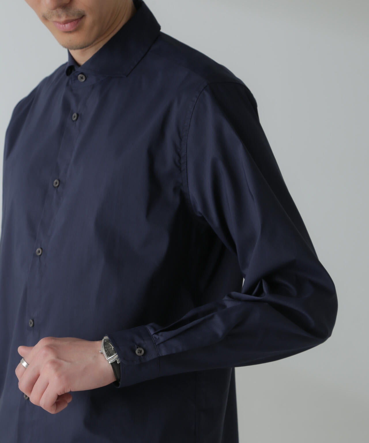 「ICE FLOW LINEN」カッタウェイシャツ 長袖