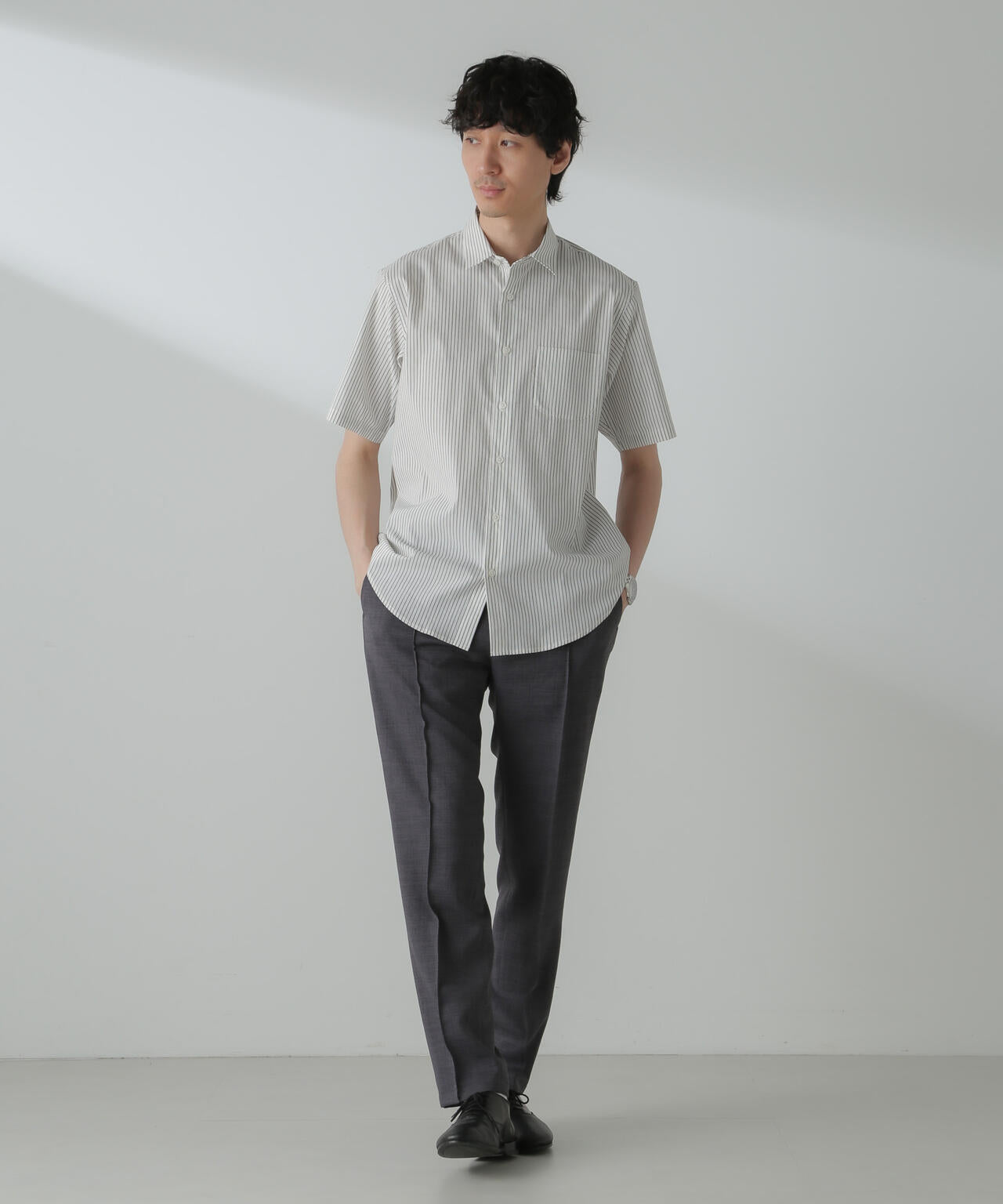 「ICE FLOW LINEN」バリエーションシャツ 半袖