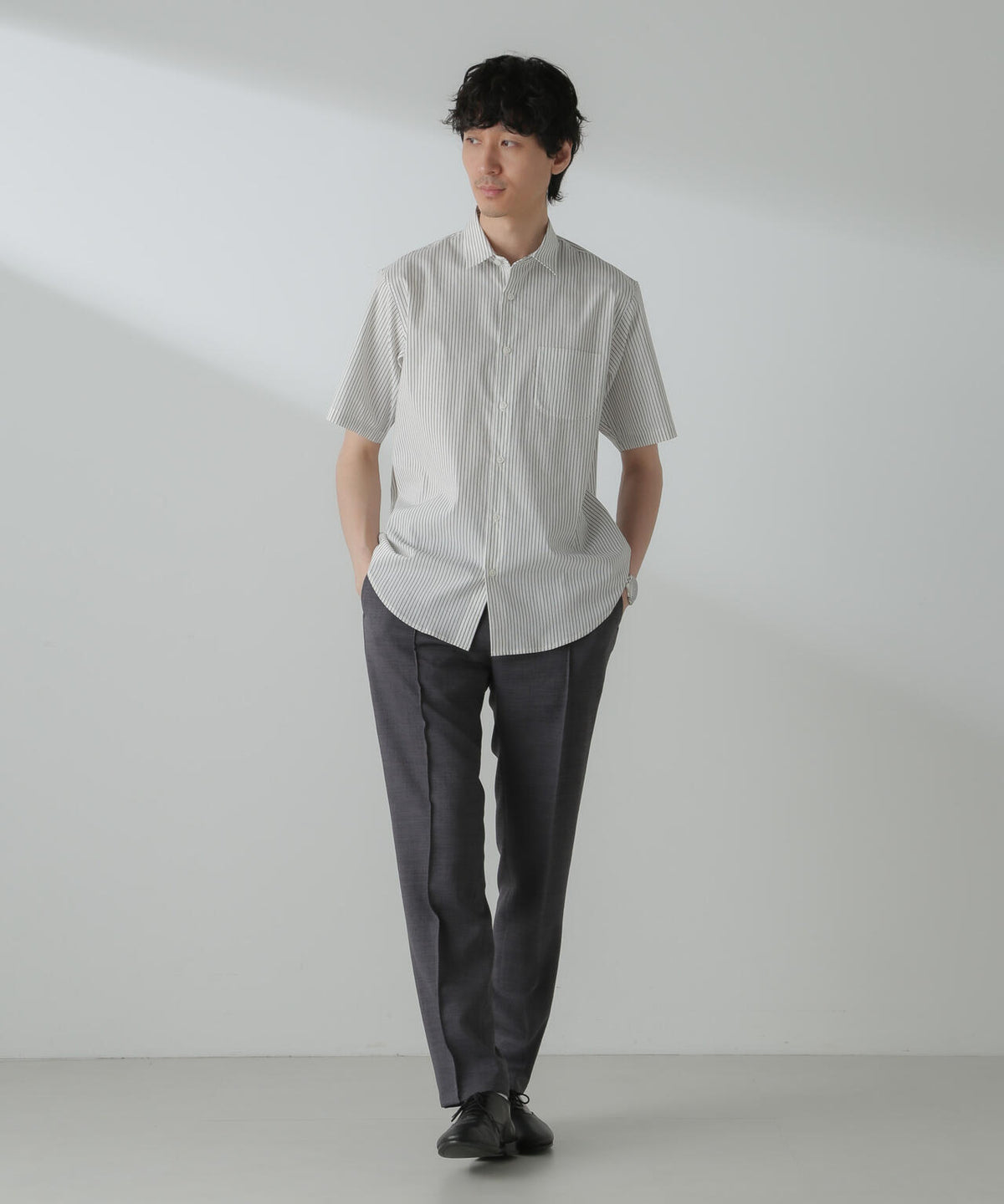 「ICE FLOW LINEN」バリエーションシャツ 半袖