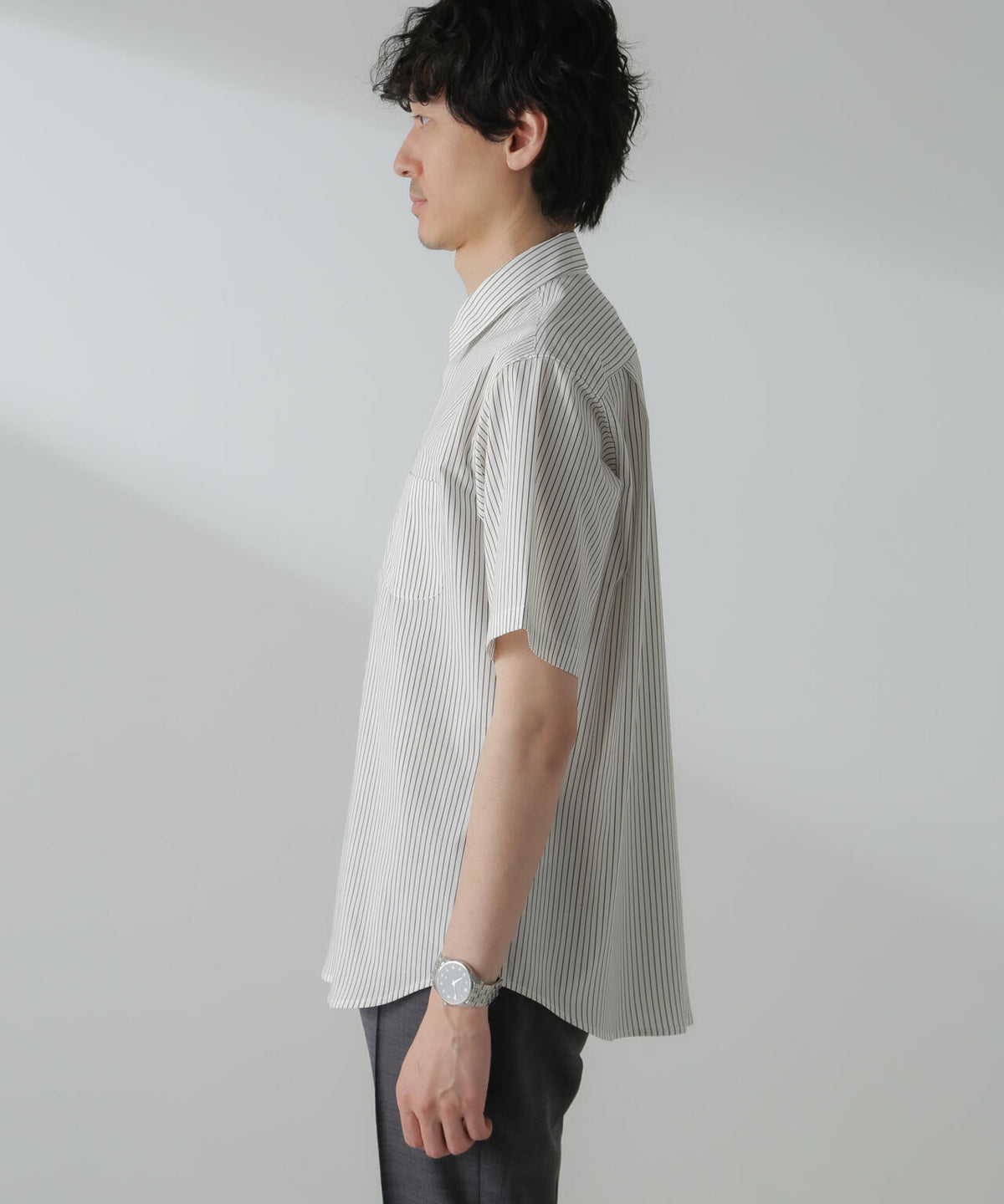 「ICE FLOW LINEN」バリエーションシャツ 半袖