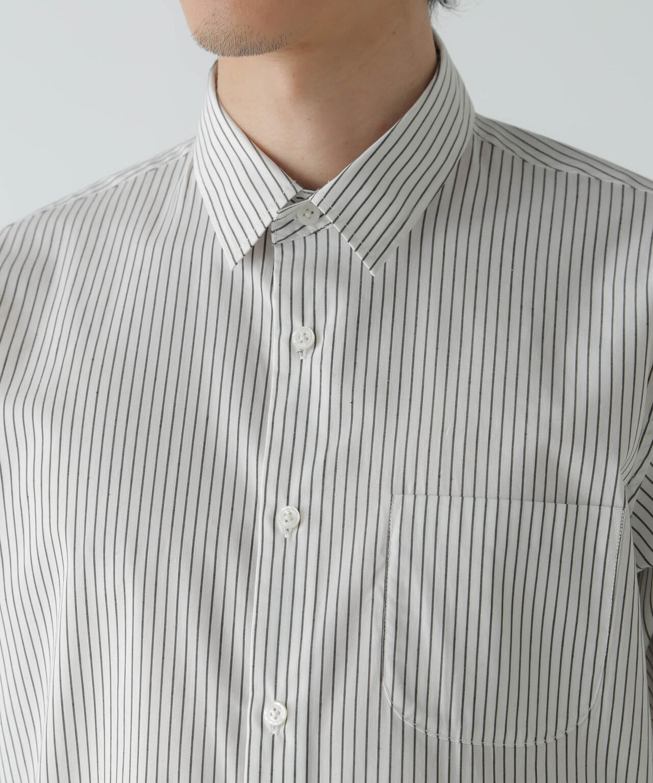 「ICE FLOW LINEN」バリエーションシャツ 半袖