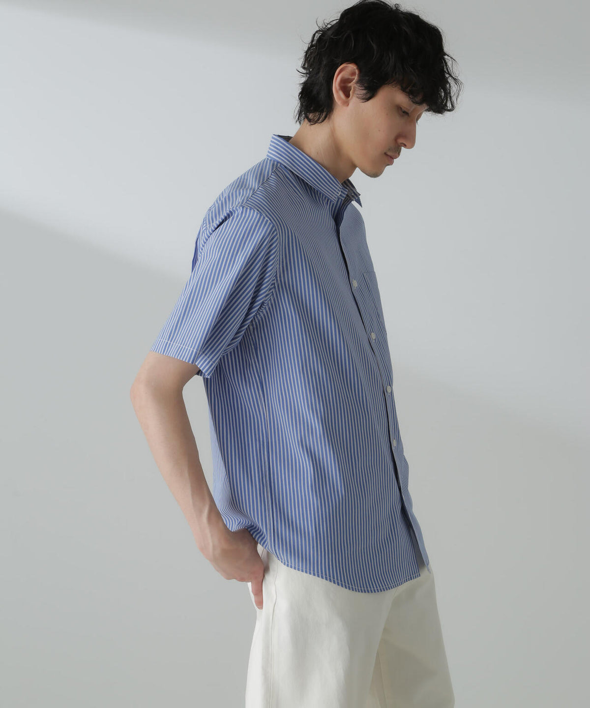 「ICE FLOW LINEN」バリエーションシャツ 半袖