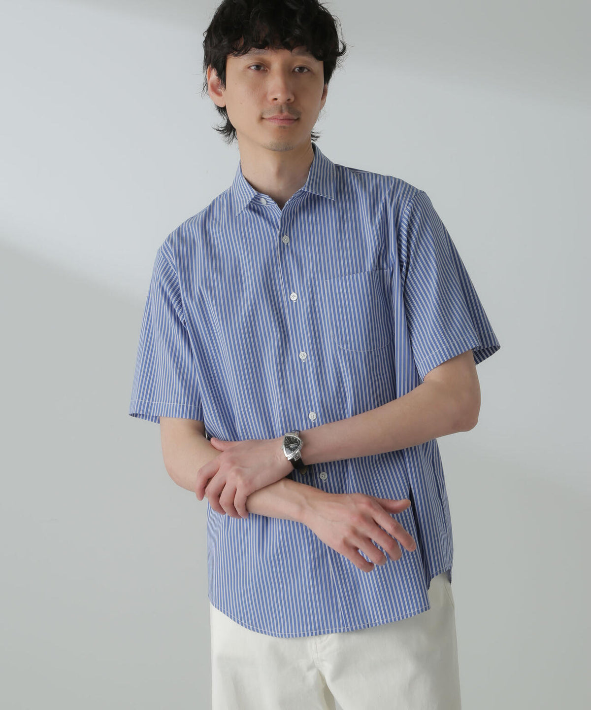 「ICE FLOW LINEN」バリエーションシャツ 半袖