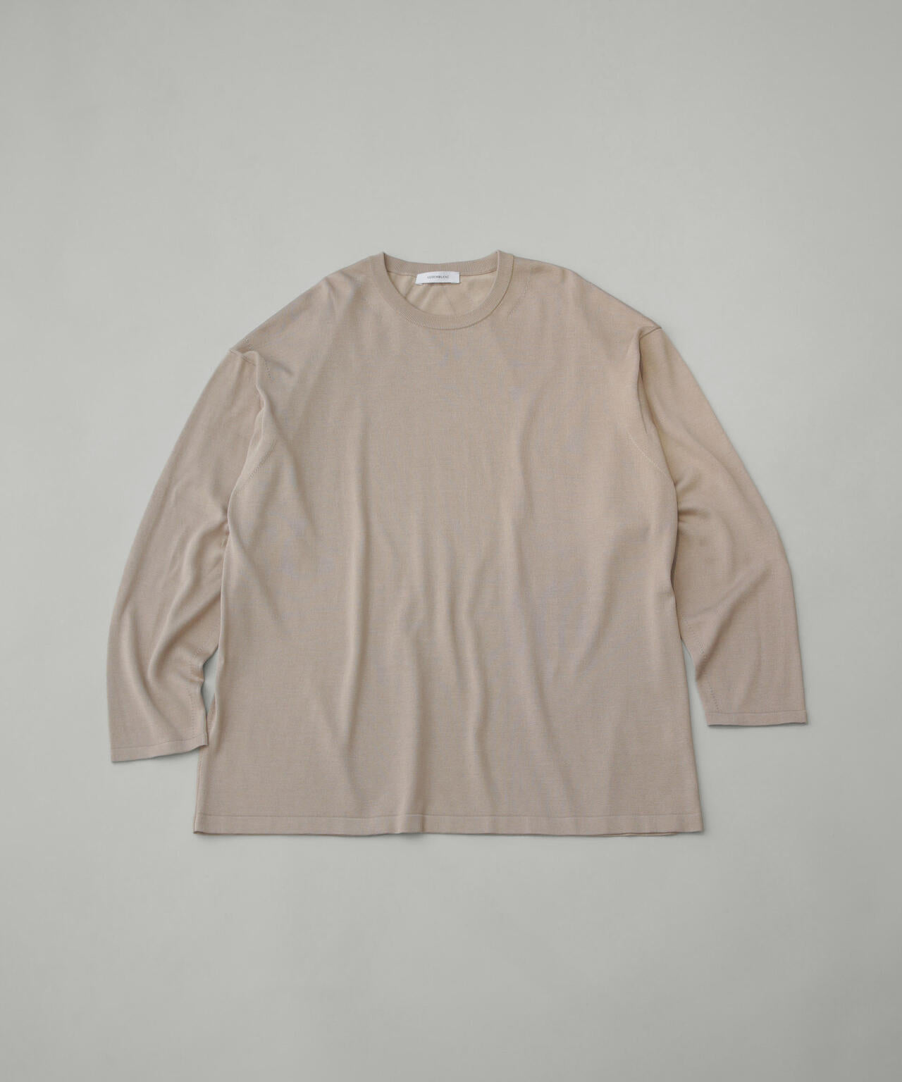 AB.シルクプレーティングリラックスニットTシャツ