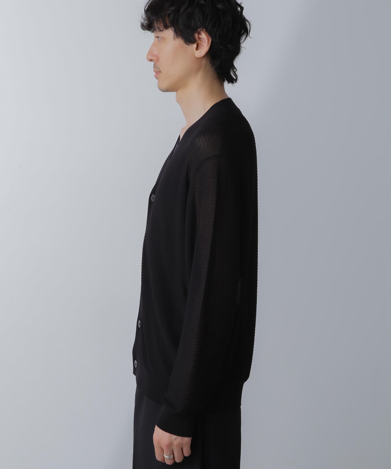 ハイゲージ リンクスニットカーディガン