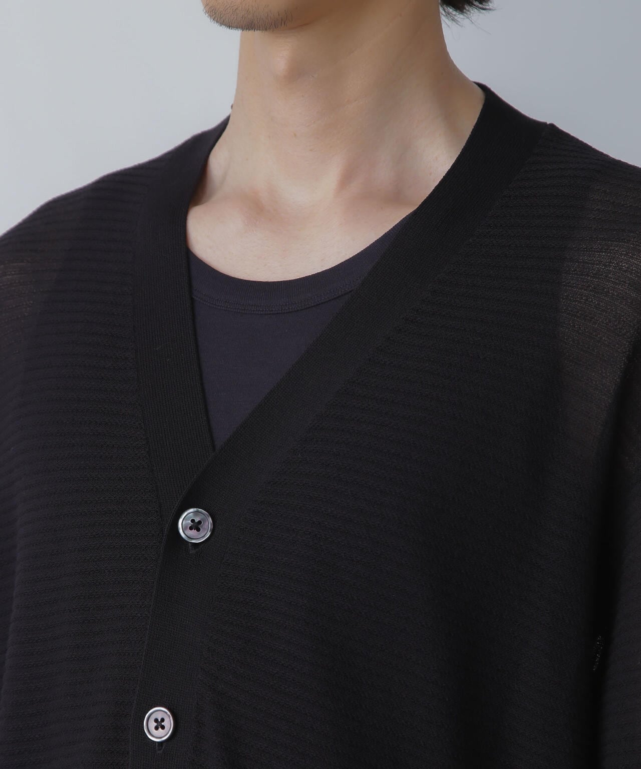 ハイゲージ リンクスニットカーディガン