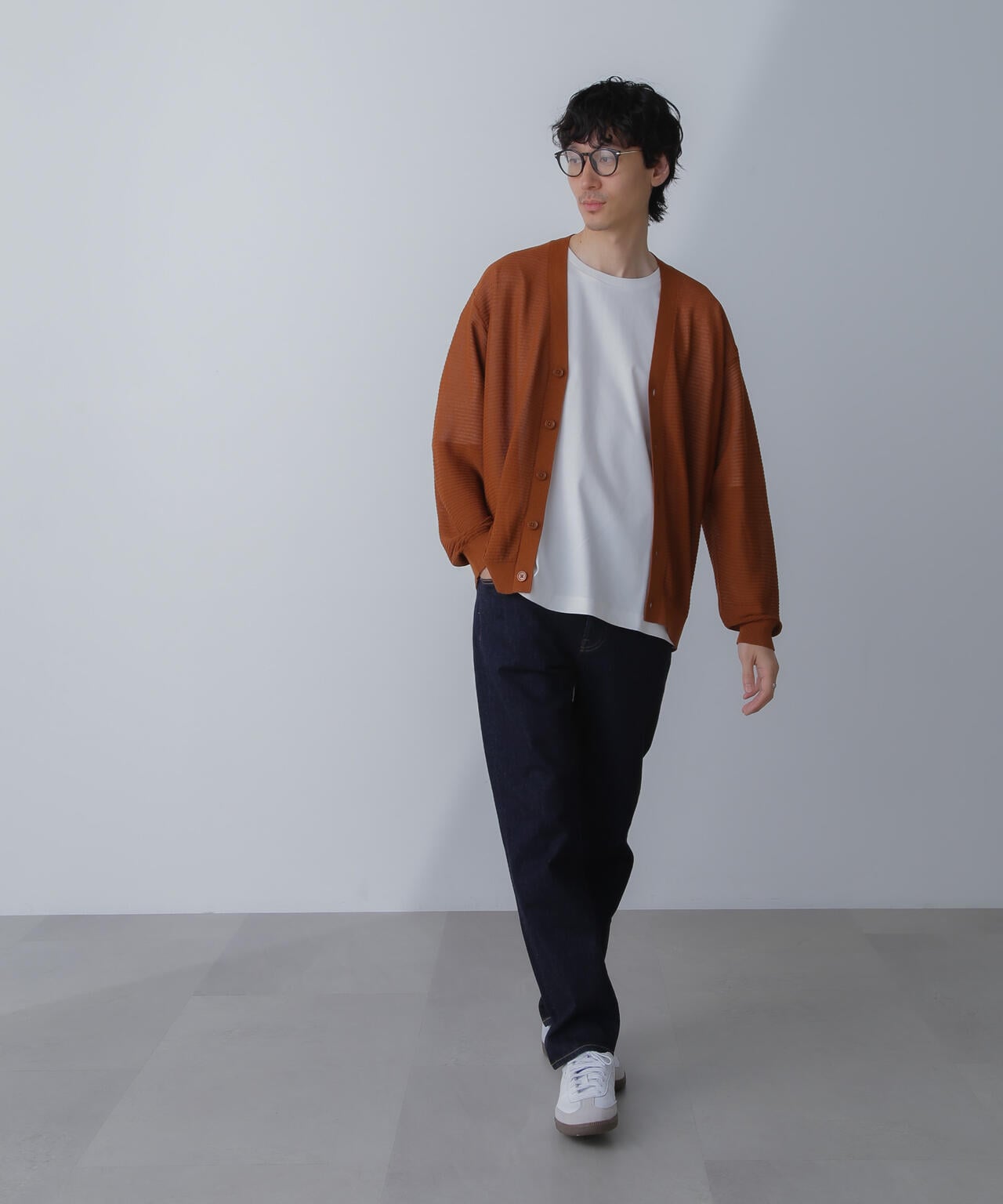 ハイゲージ リンクスニットカーディガン